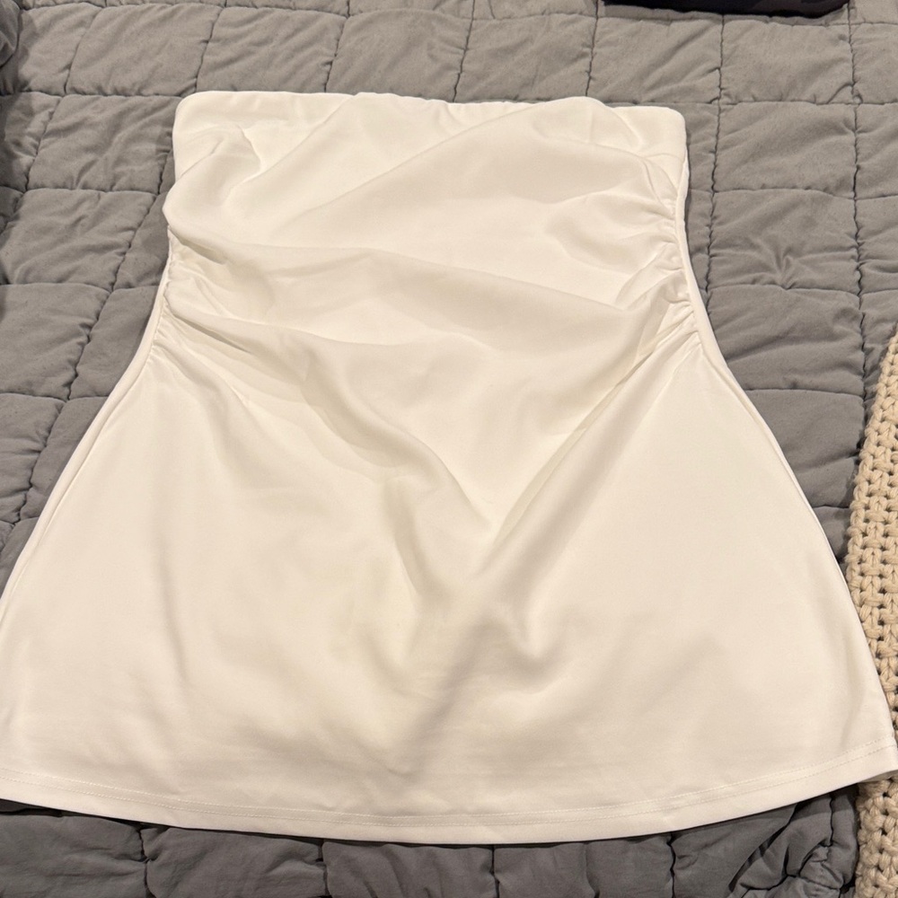 Superdown White Strapless Top